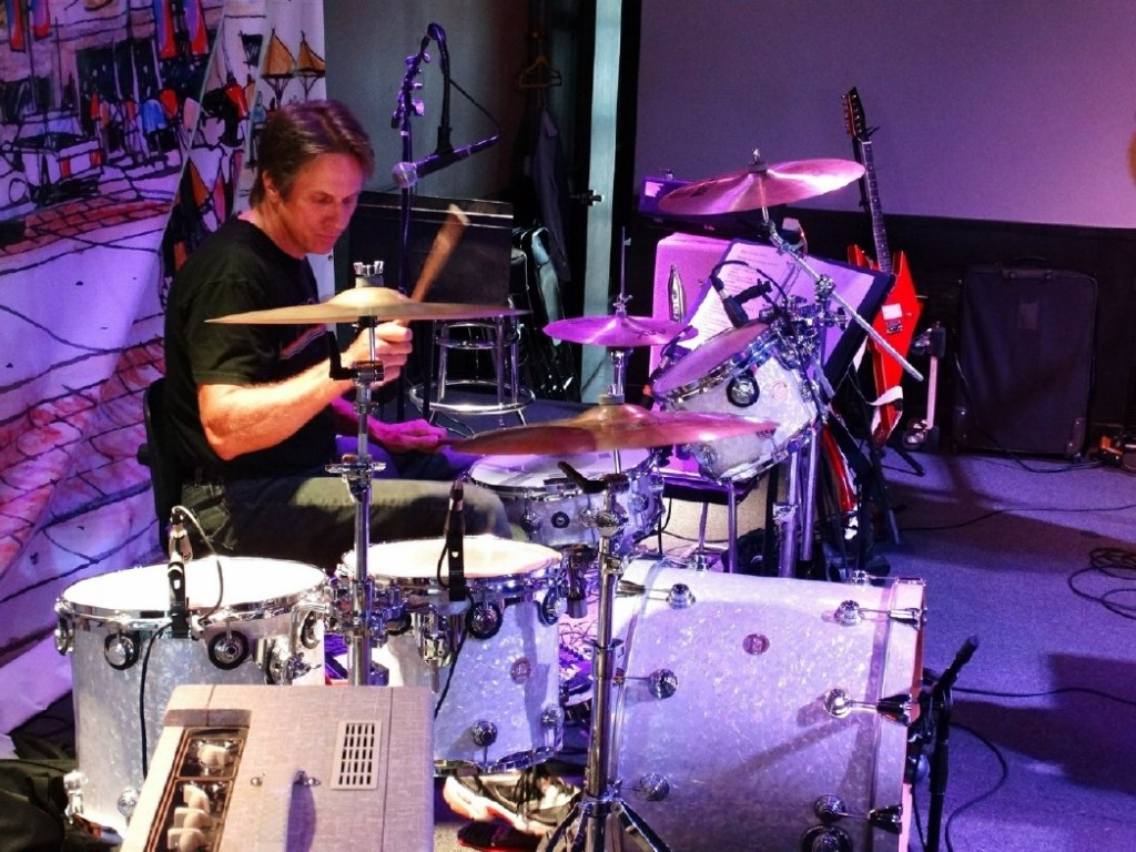 Billy Casey on drums